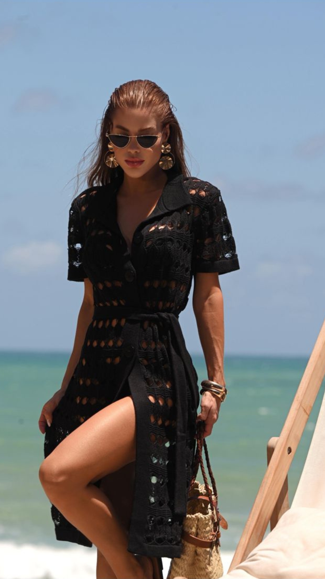 saída de praia elegante