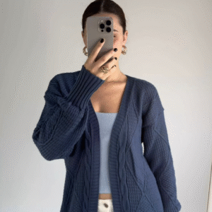 Casaco detalhe tranças